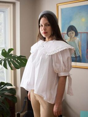 Eliza Faulkner Short Sleeve Sawyer Top XL EUC